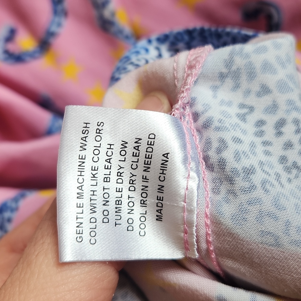 Katie Kime Cosmic Cheetah Pajama Pants Set Size Medium. - Picture 9 of 10